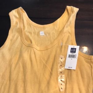 GAP Yellow/Gold Tank Top (New) Large